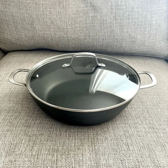 Calphalon Classic Hard-Anodized Nonstick 12” All Purpose Pan w/ Cover LIKE NEW - Picture 6 of 15